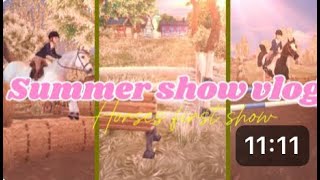 Summer Hunter Show Vlog New horses first show SSO RRP [upl. by Nohtiek]