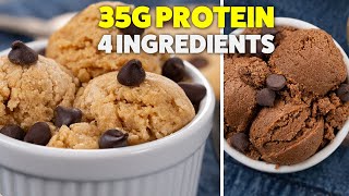 Protein Cookie Dough  Healthy No Bake Dessert [upl. by Eugenle352]