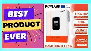 Powland 11KW 11000KVA Hybrid Solar Inverter 48V TO 230VAC Pure Sine wave MPPT [upl. by Moia]