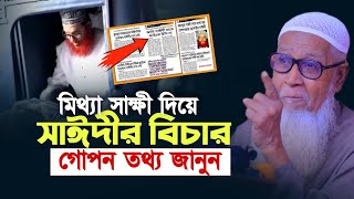 সাঈদীর বিরু দ্ধে সাজানো বিচার  আল্লামা ড লুৎফর রহমান  Allama Lutfur Rahman Waz [upl. by Ardnu]