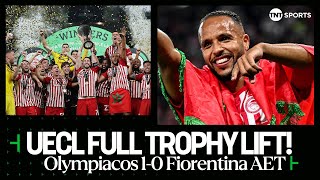 Olympiacos lift the UEFA Europa Conference League after defeating Fiorentina in Athens 🏆 UECL [upl. by Aay641]