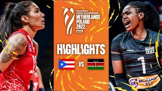 🇵🇷 PUR vs 🇰🇪 KEN  Highlights Phase 1 Womens World Championship 2022 [upl. by Starr265]