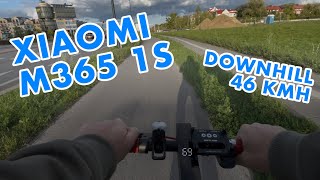 Xiaomi M365  Downhill speed 46 kmh [upl. by Saxet]