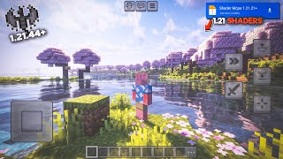 12144 Shader for Minecraft PE  Shader Mcpe 121  Free Low End Devices [upl. by Aiderfla]