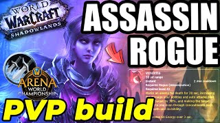 MY ASSASSINATION ROGUE BUILD incl rotation amp conduits  Shadowlands Arena PVP [upl. by Ellenwahs]