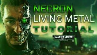 How To Paint Necron Living Metal  Quick Guide [upl. by Hildick698]