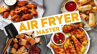 My best AIRFRYER recipes …spring rolls wings pork belly ‘fried’ chicken  Marions Kitchen [upl. by Laktasic]