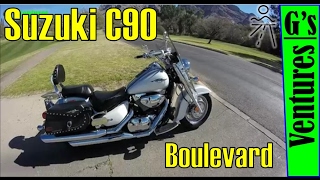 Suzuki Boulevard C90 Cruiser  Motovlog  Motorcycle Ride  Arizona [upl. by Nonaihr]