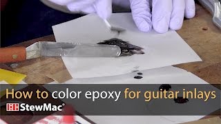 How to color epoxy for guitar inlays [upl. by Niwrek17]