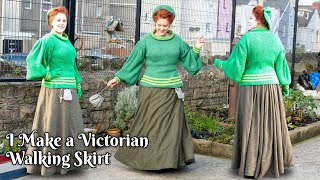 Making a Victorian Wool Walking Suit  Part 1  1890s Walking Skirt [upl. by Brindle]