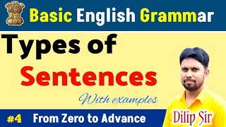 How many types of sentences in english grammar  declarative sentence  interrogative  imperative [upl. by Marcin]