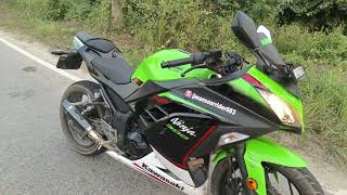 ninja 300 exhaust acrophobic sound test [upl. by Ahsienel]