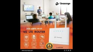 Cheapest 4G router with SIM card slot Secureye 4G 300Mbps WiFi 4G LTE Router  4G SIM Router [upl. by Dzoba]