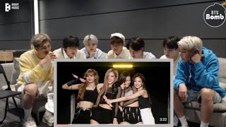 BTS Reaction to Blackpink Really Performance at Makhauri Fanmade 💜 [upl. by Adnawal]