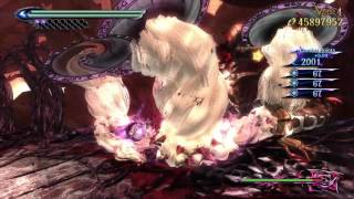 Bayonetta 2  Chapter XI Alraune Boss Fight Pure Platinum with Jeanne ∞ Climax No Accessories [upl. by Alinoel740]