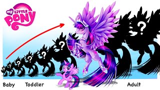 My Little Pony Growing Up EVOLUTION  Cartoon Wow [upl. by Oiracam]