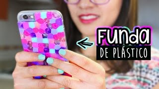 ¡FUNDAS PARA CELULAR DE PLÁSTICO CASERO Fácil y Original ✄ Craftingeek [upl. by Zacarias316]