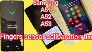 Samsung A51 fingers sensor calibaration needed  fingers sensor calibaration fix  fingersensor [upl. by Skees]