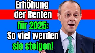 Rentenanpassung 2025 Was deutsche Rentner im kommenden Jahr erwartet [upl. by Anirbaz545]