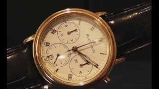 Blancpain Chrono quotVilleretquot in oro giallo Ref1185 anni 90 [upl. by Carbo]