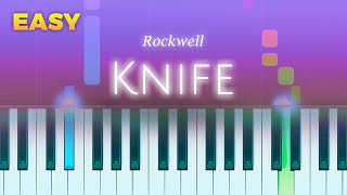 Rockwell  Knife  EASY Piano TUTORIAL by Piano Fun Play [upl. by Barram250]