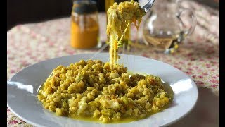 Orzotto risottato ai FIORI di ZUCCA e ZAFFERANO [upl. by Kentigerma]