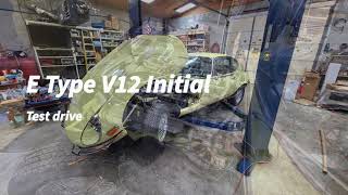 E Type Jag V12 Initial Test Drive After Rebuilt And Adding Fuel Injection ETypeV12Jag Etypevideo [upl. by Aimas]