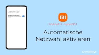 Automatische Netzwahl aktivieren  Xiaomi Android 14  HyperOS 1 [upl. by Bartolemo]