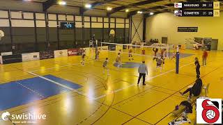 20241116  Super point  VOLLEY ELITE FEMININE MAUGUIO LES FLAMINGOS vs ORLEANS LES COMETES [upl. by Ddahc]