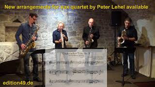 Ungarischer Tanz 5 Johannes Brahms Arrangement Peter Lehel Finefones Saxophone Quartet [upl. by Idelia]