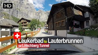 Leukerbad to Lauterbrunnen  Scenic Drive Switzerland [upl. by Adlay]