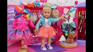 American Girl Doll JoJo Siwa Closet Tour [upl. by Assirralc]