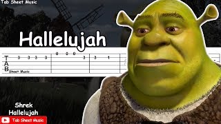 Shrek  Hallelujah Guitar Tutorial [upl. by Amalita]