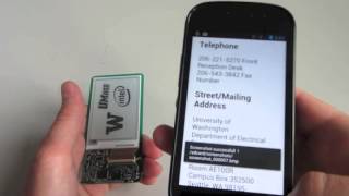 Wirelessly Powered Eink Display Tag using NFC [upl. by Nivle]