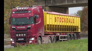 A1M motorway afternoon trucks spotting [upl. by Latoya]