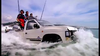 Crossing the Channel in Car Boats HQ  Top Gear [upl. by Oakman236]