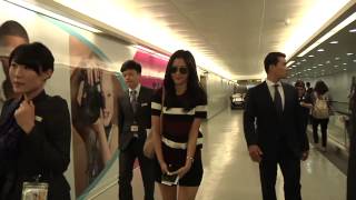 Wangjhouse Jun Ji Hyun arriving Taiwan International Airport 20140724 [upl. by Kina956]