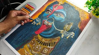 Draw With Me  Maa Kali Drawing  Final Part 🔥 [upl. by Razaile]