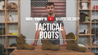 AR6701 Compliant Lightweight Hot Weather Tactical Boots  Sgt Troys Whats the Diff [upl. by Anyahs]