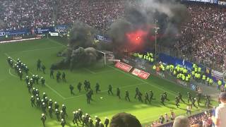 Hamburger SV  Borussia Mönchengladbach  PyroKrawalle amp Spielunterbrechung  12052018 [upl. by Hyman959]