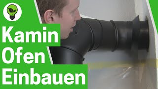 Kaminofen Einbauen ✅ TOP ANLEITUNG Wie Ofen und Rauchrohr nachträglich an Holzofen Anschließen [upl. by Comptom205]