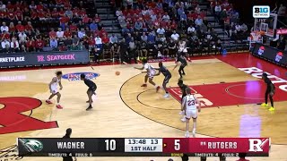 Every Rutgers basket in 200 run against Wagner [upl. by Hunfredo628]