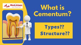 Cementum l Types l Cellular vs acellular l Mediklaas [upl. by Zahara]