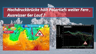 Hochdruckbrücke hält Polartiefs weiter Fern  Ausreißer 6er Lauf [upl. by Ayerdna]