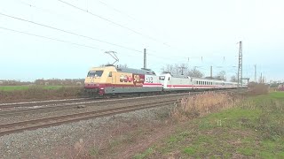 Rheintalbahn  Bahnverkehr bei Friesenheim mit einen Sonderzug 21 Februar 2024 [upl. by Sitto]