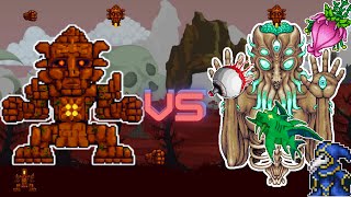 Golem Vs All Bosses  Terraria [upl. by Swainson]