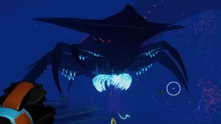 Ep 5 a leviathan in the Crystals  Subnautica below zero 100 day survival [upl. by Nyl521]