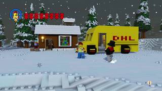 DHL Delivery Truck  DHL Express  Lego Worlds [upl. by Elleinahc]