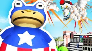 CAPTAIN AMERICA FROG CELEBRATES 4TH OF JULY  Amazing Frog  Part 106  Pungence [upl. by Scales]