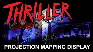 Thriller Halloween House Projection Mapping Live Display [upl. by Rainer]